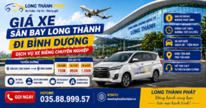 Giá Xe Sân Bay Long Thành Đi Bình Dương – Dịch Vụ Xe Riêng Chuyên Nghiệp